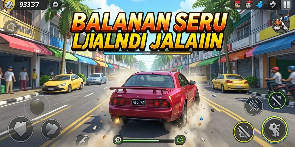 Gameplay Racing seru dan menegangkan dalam 93337.