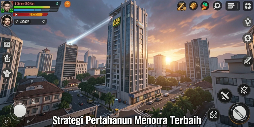 Screenshot AA62 menangkap aksi seru gameplay Tower Defense yang menegangkan.