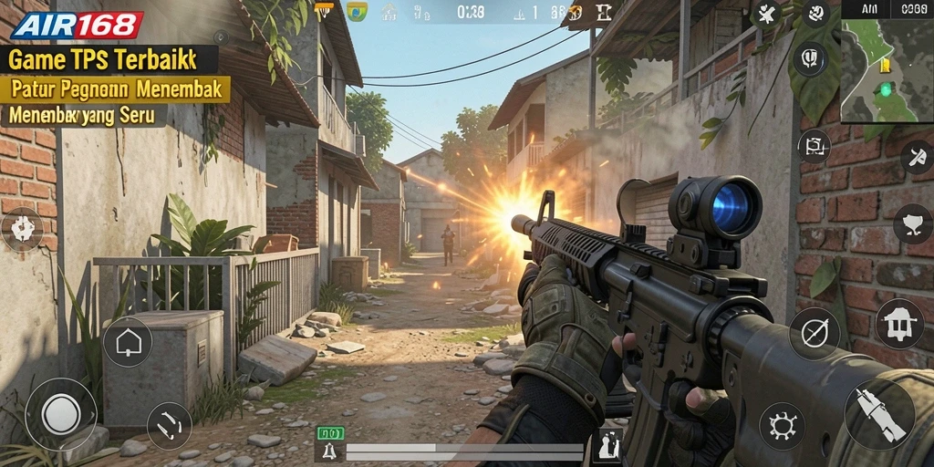 Tampilan gameplay seru dan mendebarkan dalam AIR168.