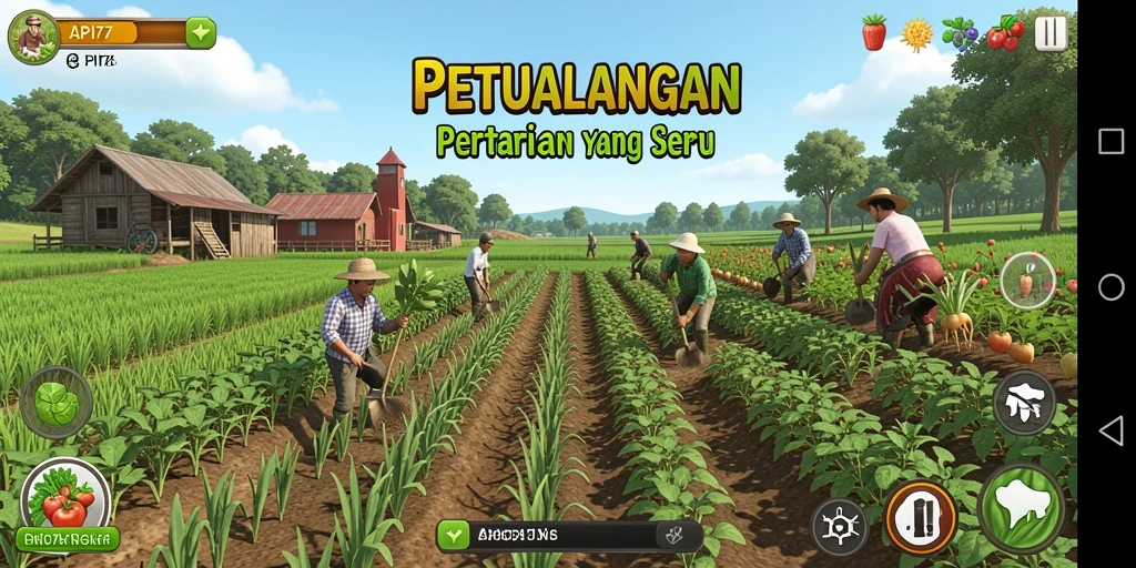 Tampilan gameplay menarik dari permainan petanian API77.