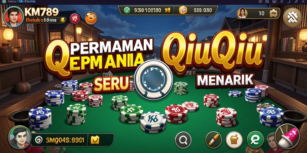 Tangkapan layar gameplay KM789 yang menampilkan aksi QiuQiu yang mendebarkan.