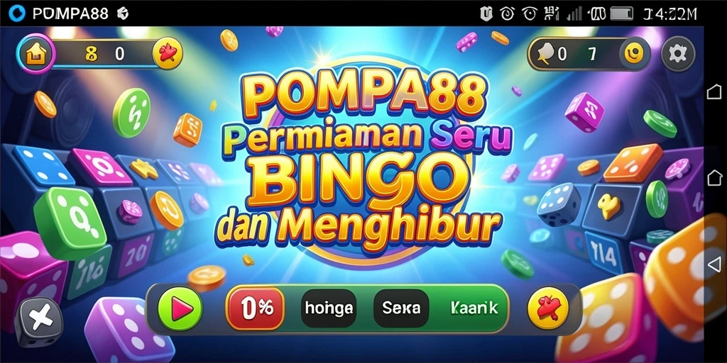 Tampilan gameplay Bingo yang seru dan interaktif di POMPA88.