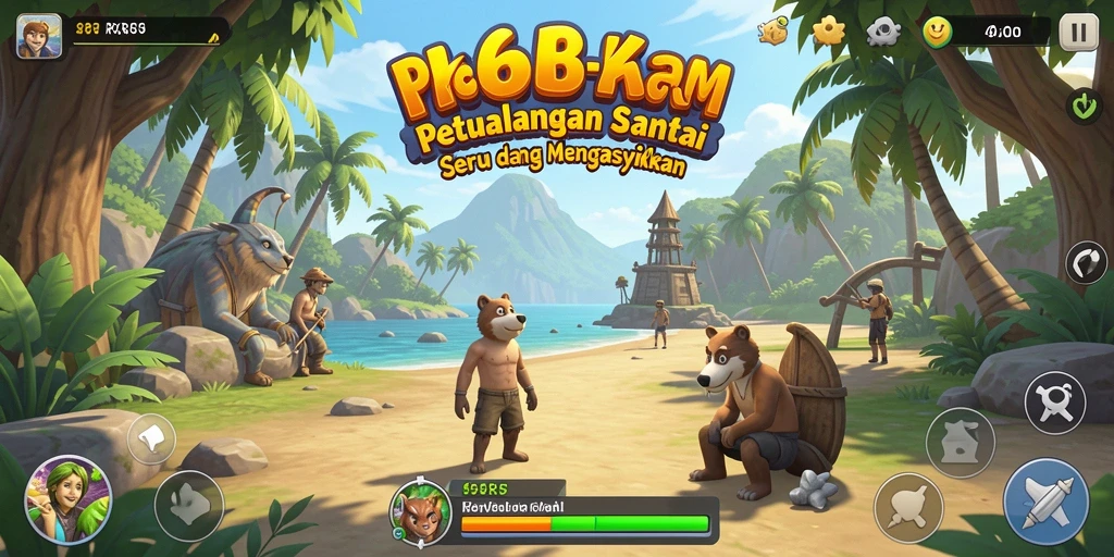 Screenshot gameplay R6R6 menampilkan aksi seru dan interaksi sosial.