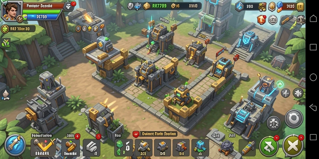 Gambaran gameplay menarik dalam Tower Defense yang menegangkan.