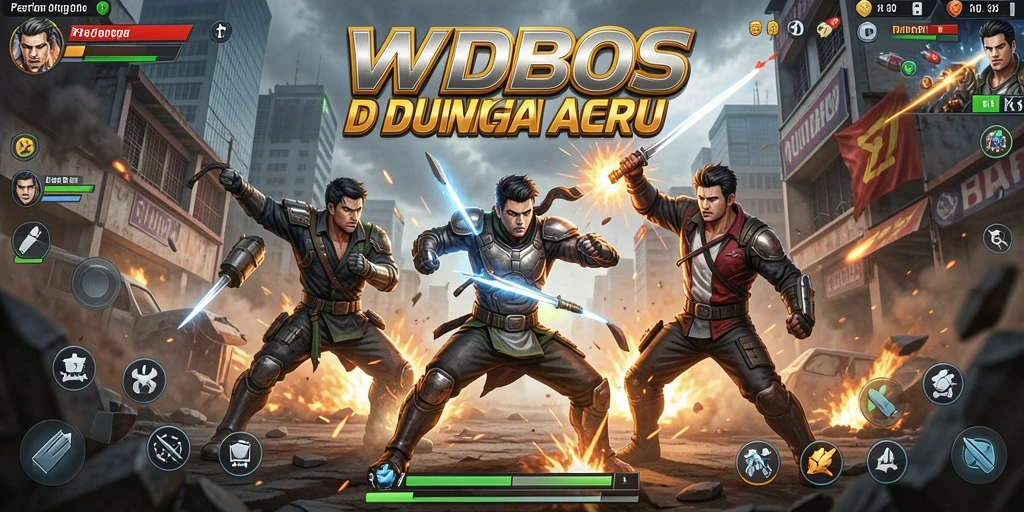 Tampilan gameplay WDBOS yang penuh aksi dan tantangan eksplosif.